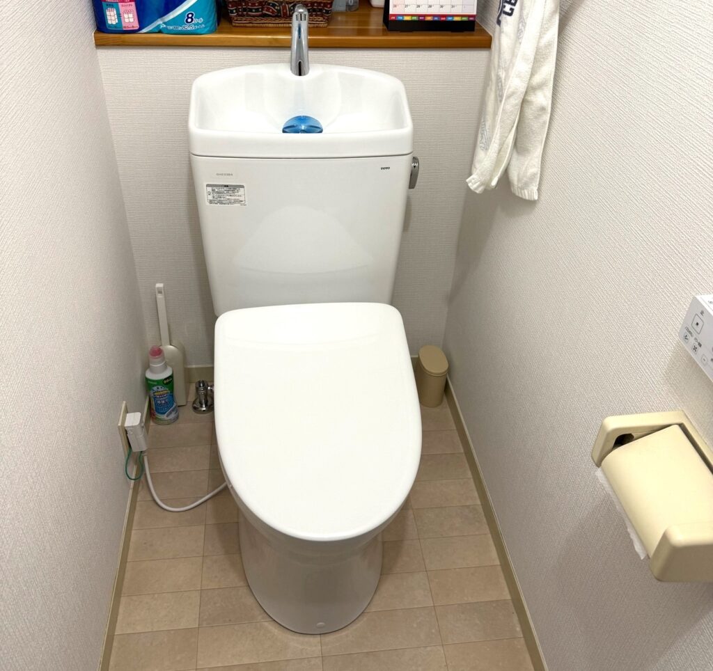 ●戸建●柏市青葉台 トイレリフォーム【TOTOピュアレストQR】・配管洗浄